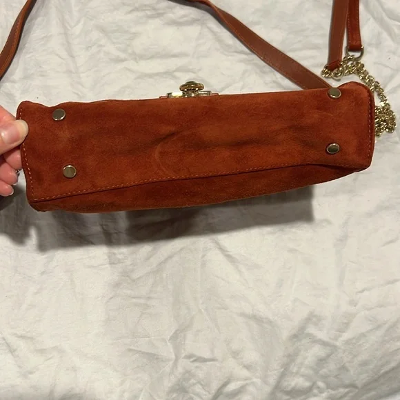 Sezane Pink Suede Tiger Bag - Picture 10 of 10